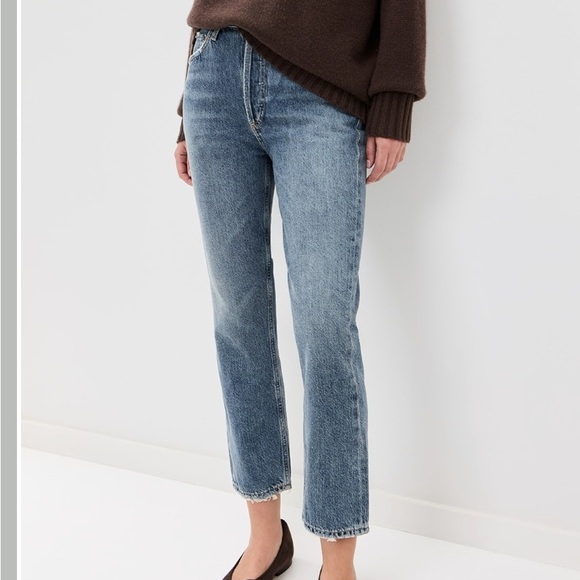 Agolde Denim - AGOLDE jeans size 26 RILEY high rise straight crop